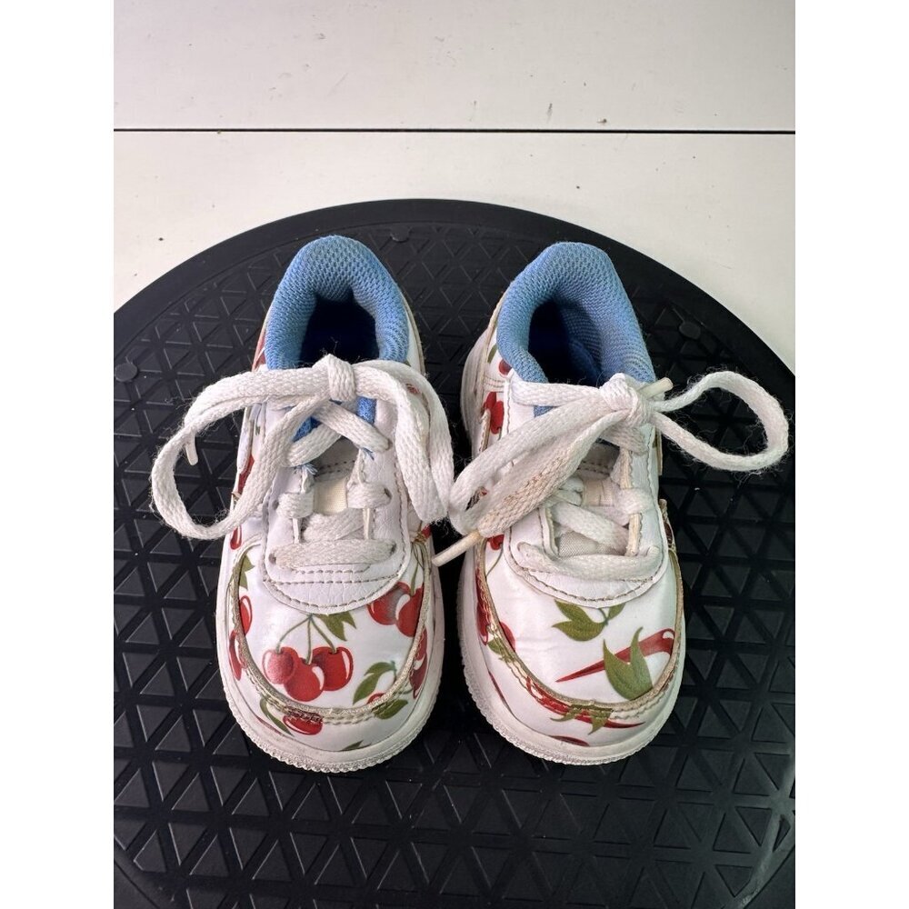Nike Air Force 1 Toddler Size 5C “Cherry Picnic" Sneaker CJ4117-100 AF1 - Picture 2 of 10